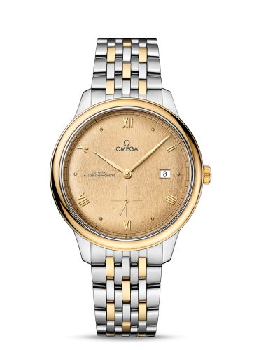 Omega De Ville Small Seconds Master Chronometer Stainless Steel - Yellow Gold / Champagne / Bracelet
